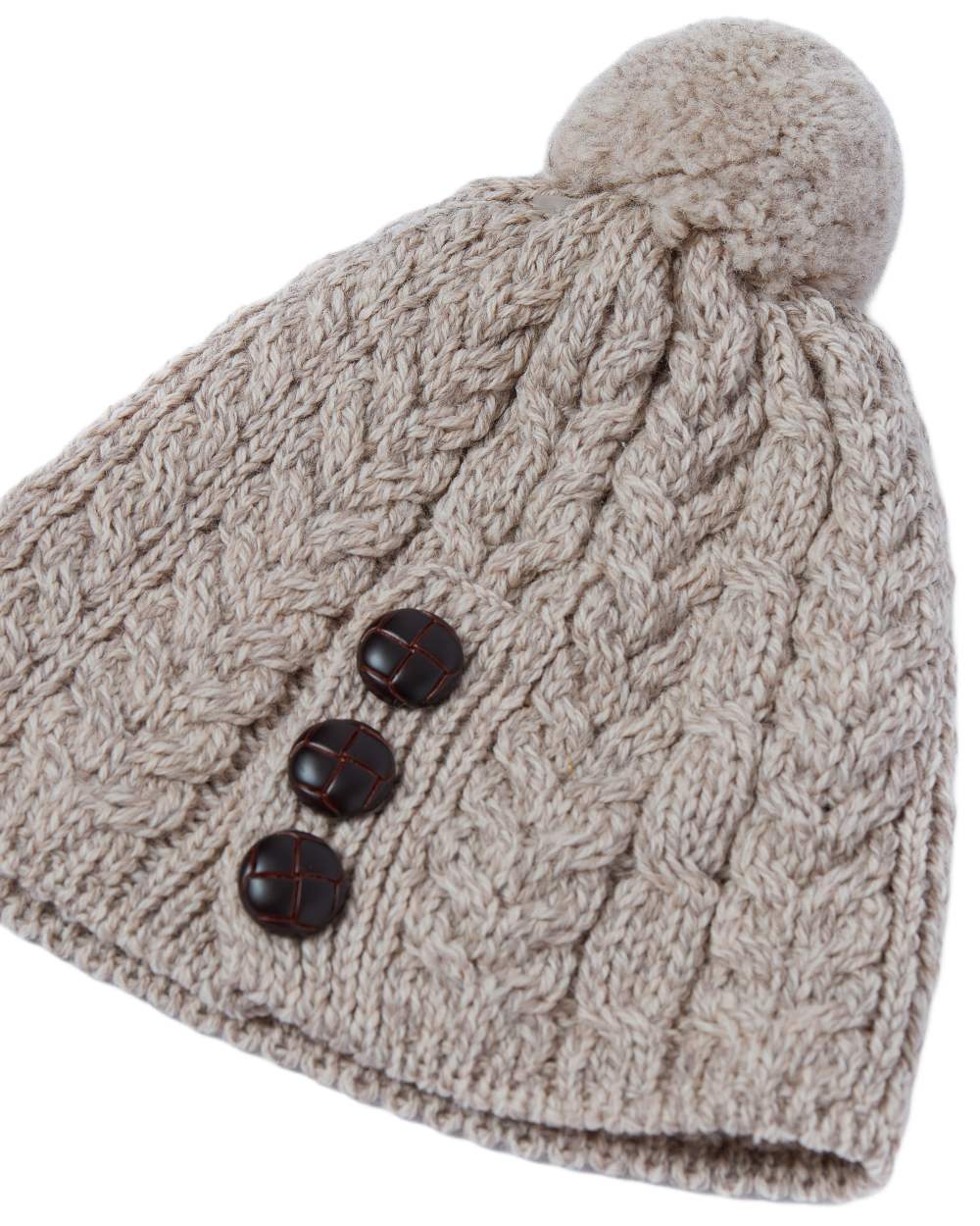 Aran Womens Cong Hat With Pom Pom - Image 40
