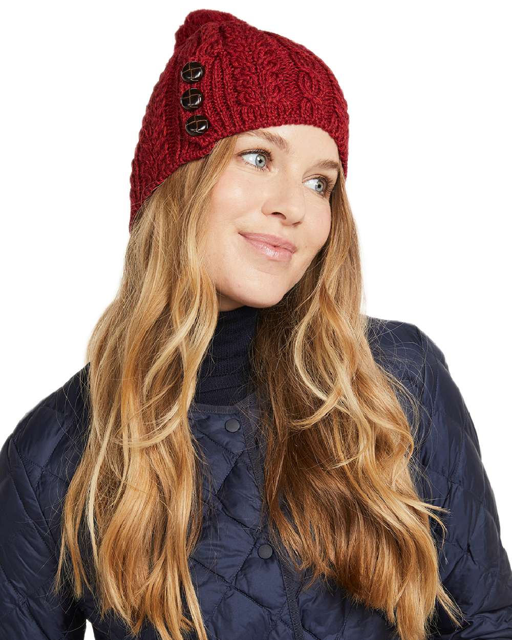Aran Womens Cong Hat With Pom Pom - Image 42