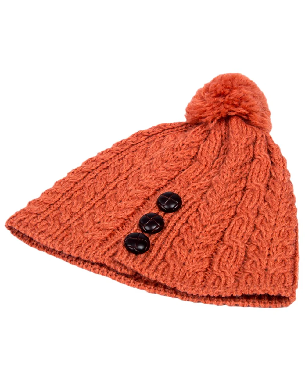 Aran Womens Cong Hat With Pom Pom - Image 44