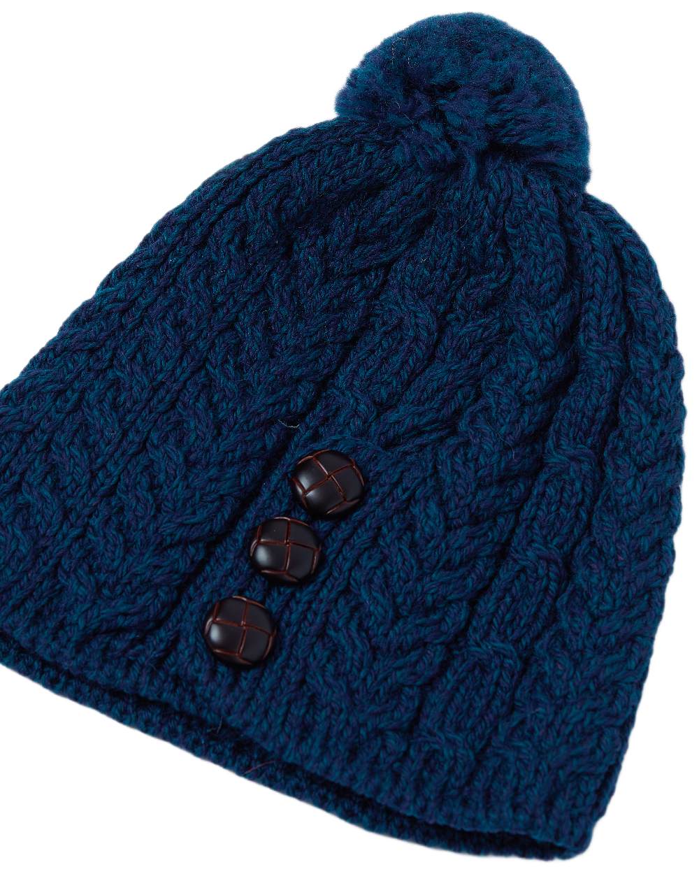 Aran Womens Cong Hat With Pom Pom - Image 6