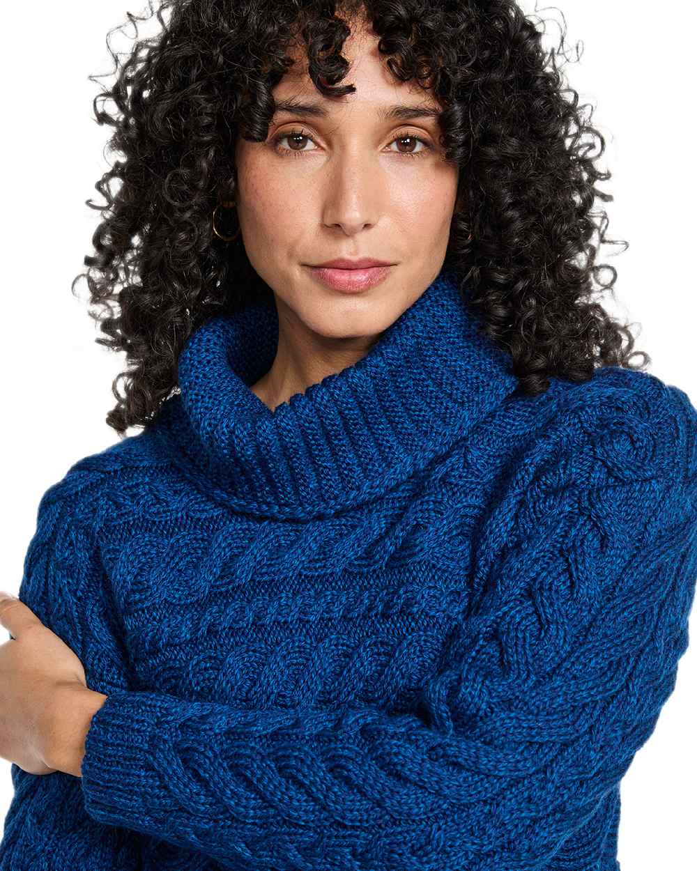Aran Womens Derreen Horizontal Cable Sweater - Image 15