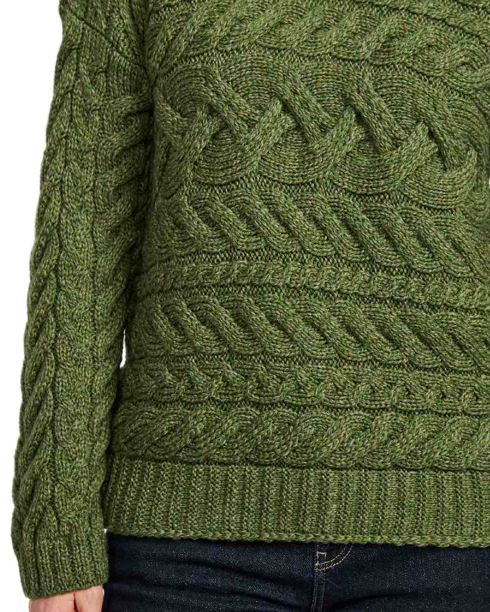 Aran Womens Derreen Horizontal Cable Sweater - Image 21