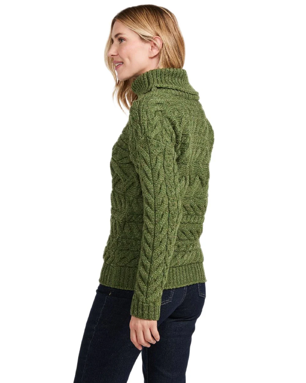 Aran Womens Derreen Horizontal Cable Sweater - Image 22