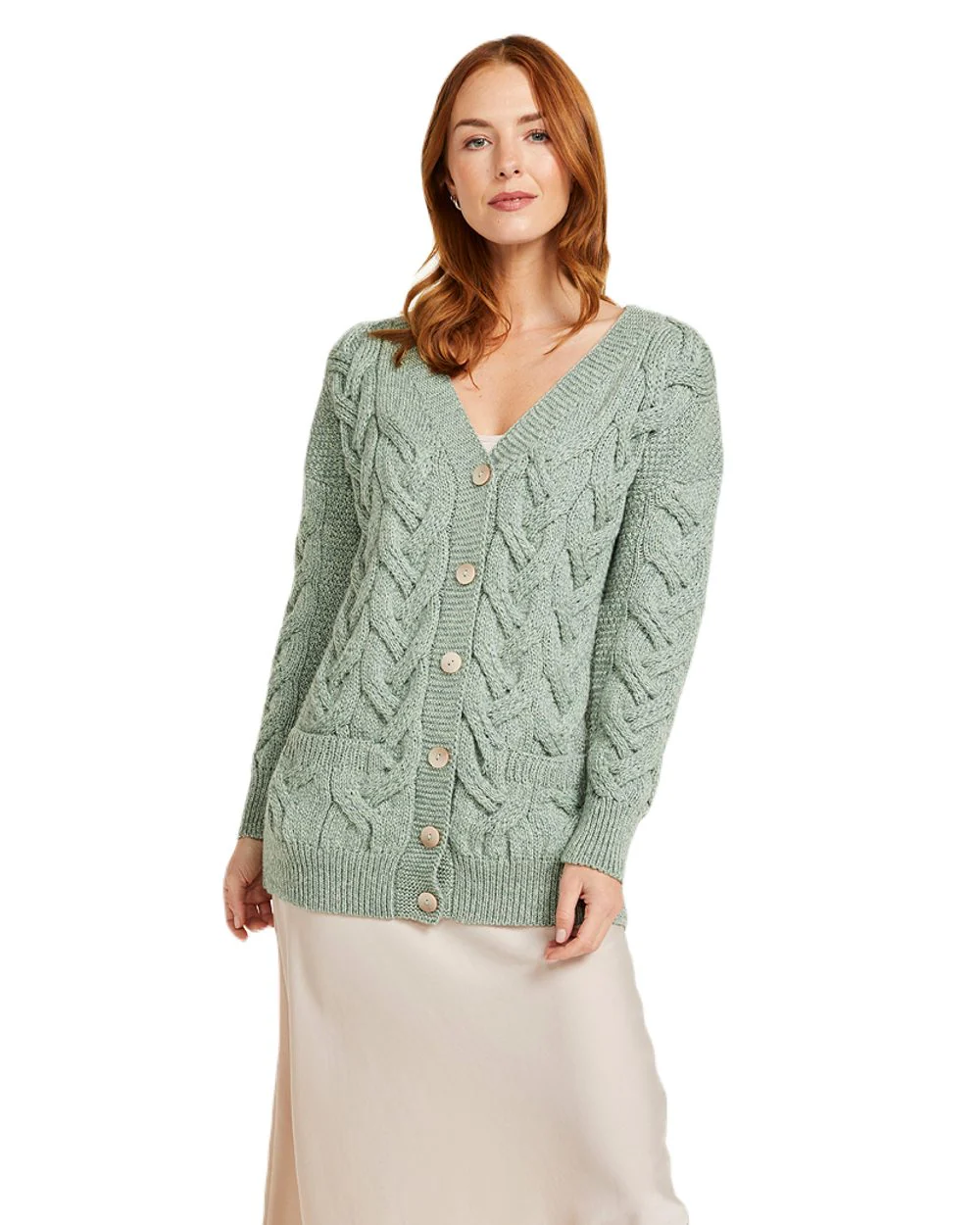 Aran Womens Downpatrick Cardigan - Image 12