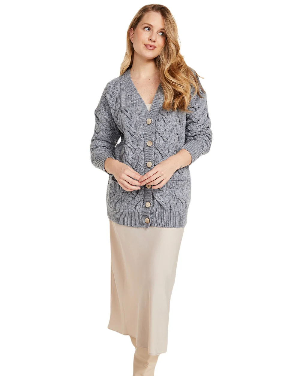 Aran Womens Downpatrick Cardigan - Image 4