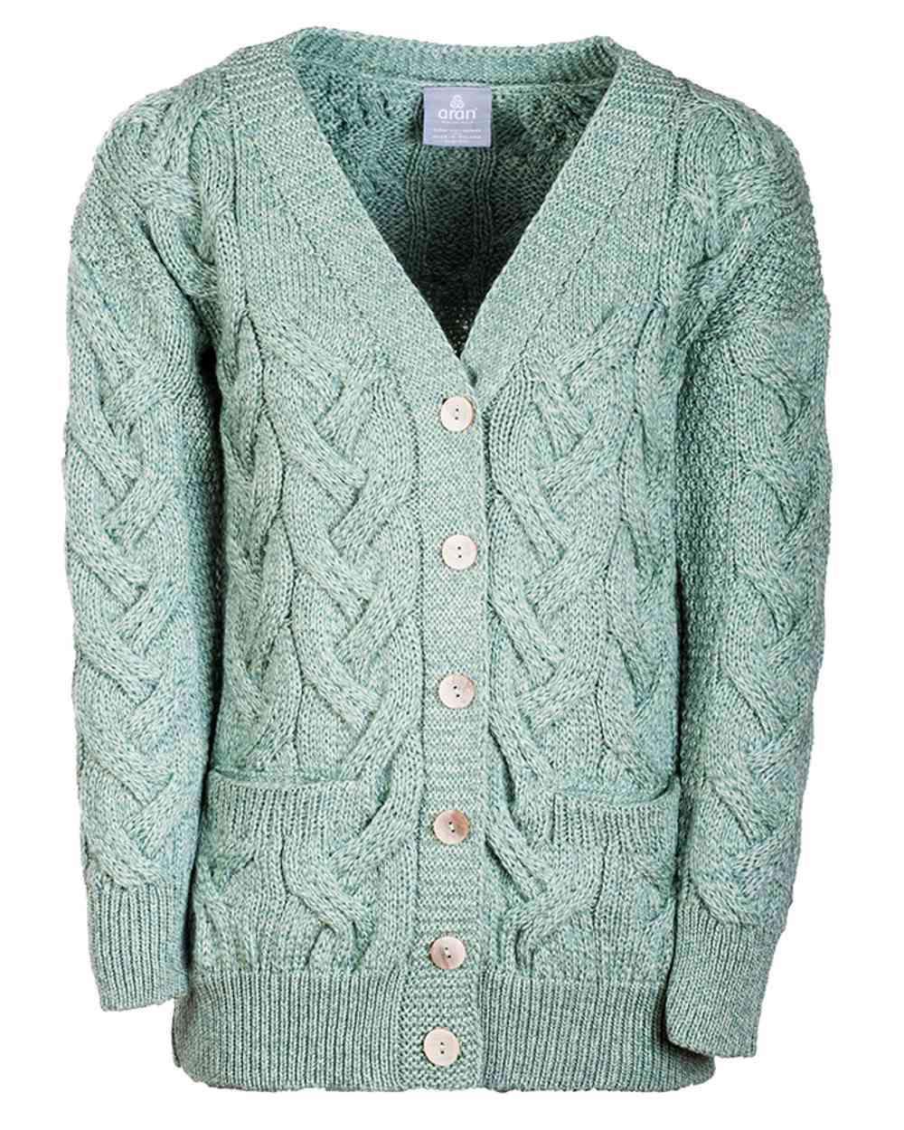 Aran Womens Downpatrick Cardigan - Image 7