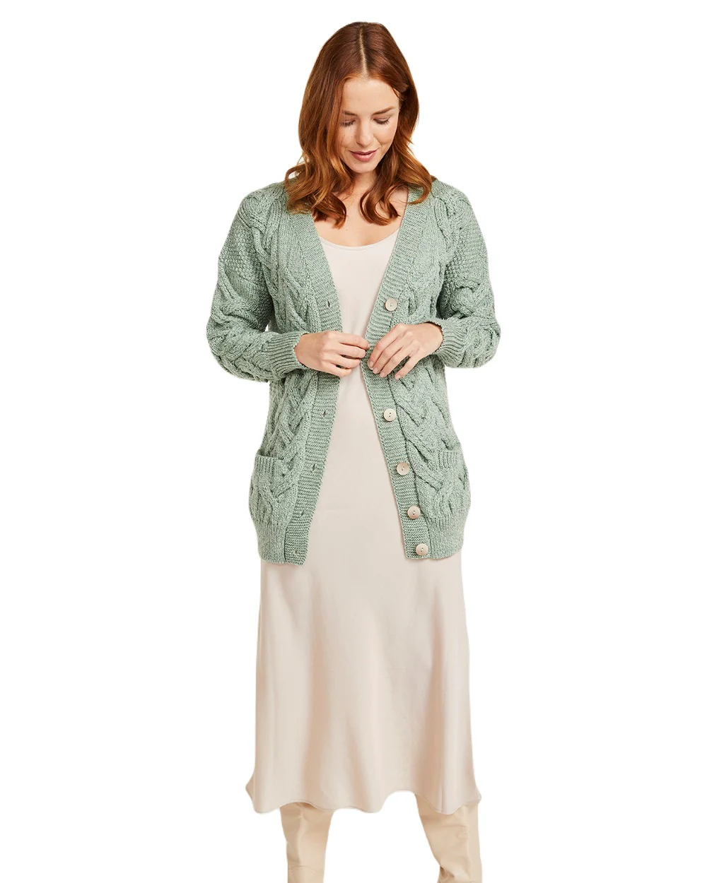 Aran Womens Downpatrick Cardigan - Image 8