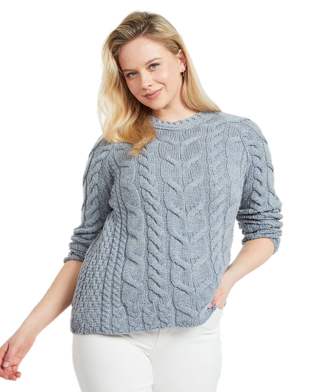 Aran Womens Listowel Cabled Sweater - Image 10