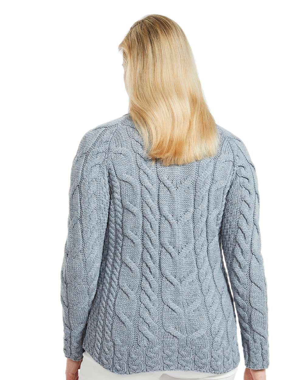 Aran Womens Listowel Cabled Sweater - Image 12