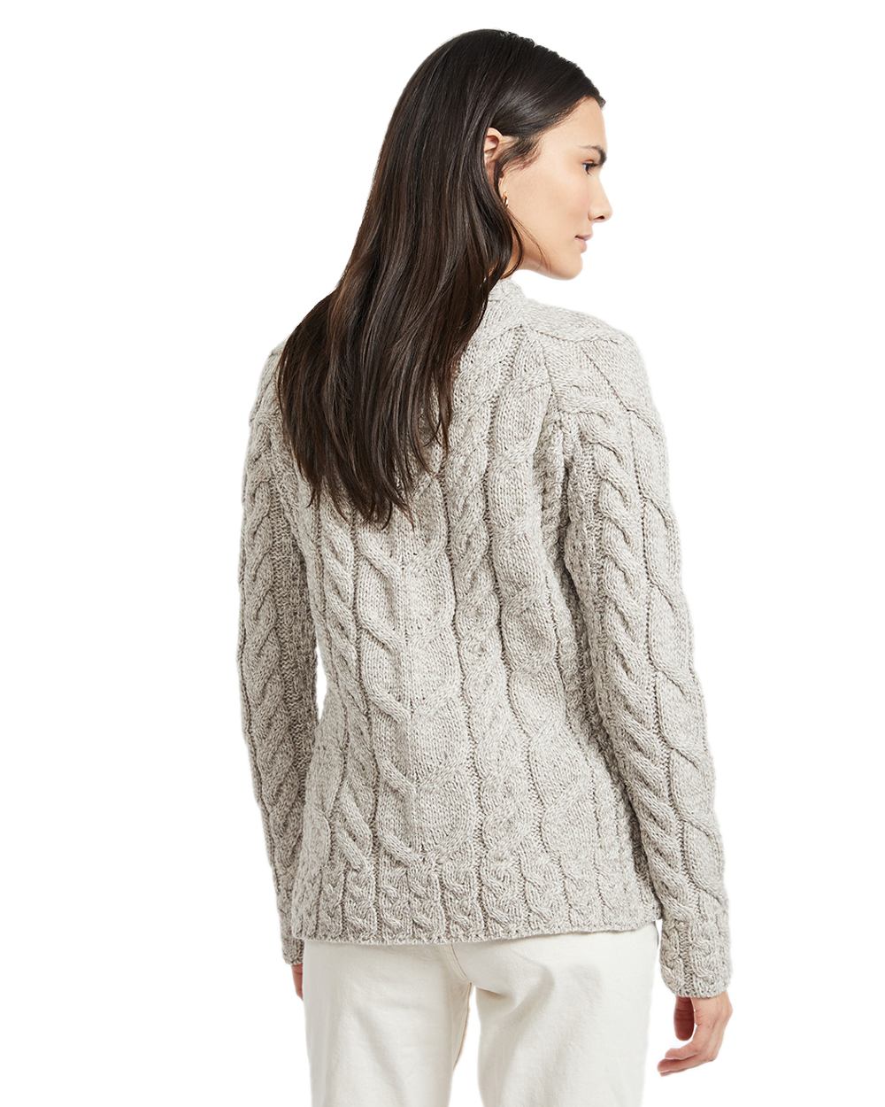 Aran Womens Listowel Cabled Sweater - Image 20