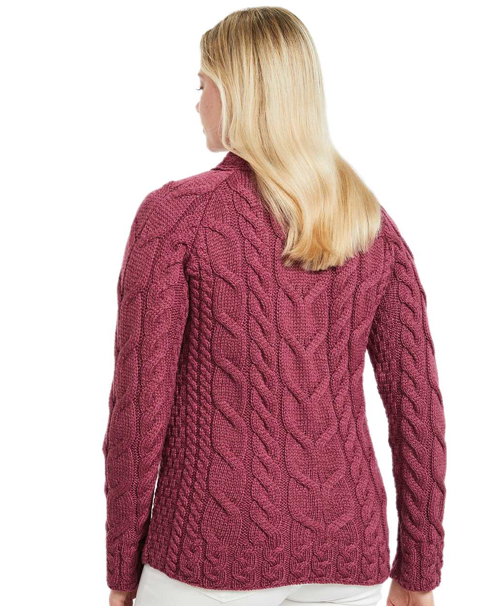 Aran Womens Listowel Cabled Sweater - Image 23