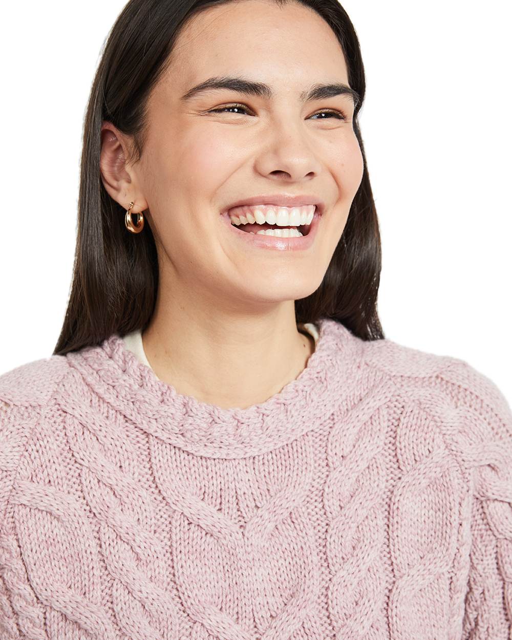 Aran Womens Listowel Cabled Sweater - Image 3