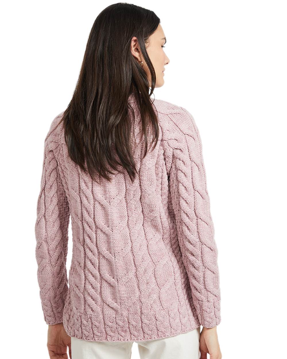 Aran Womens Listowel Cabled Sweater - Image 4