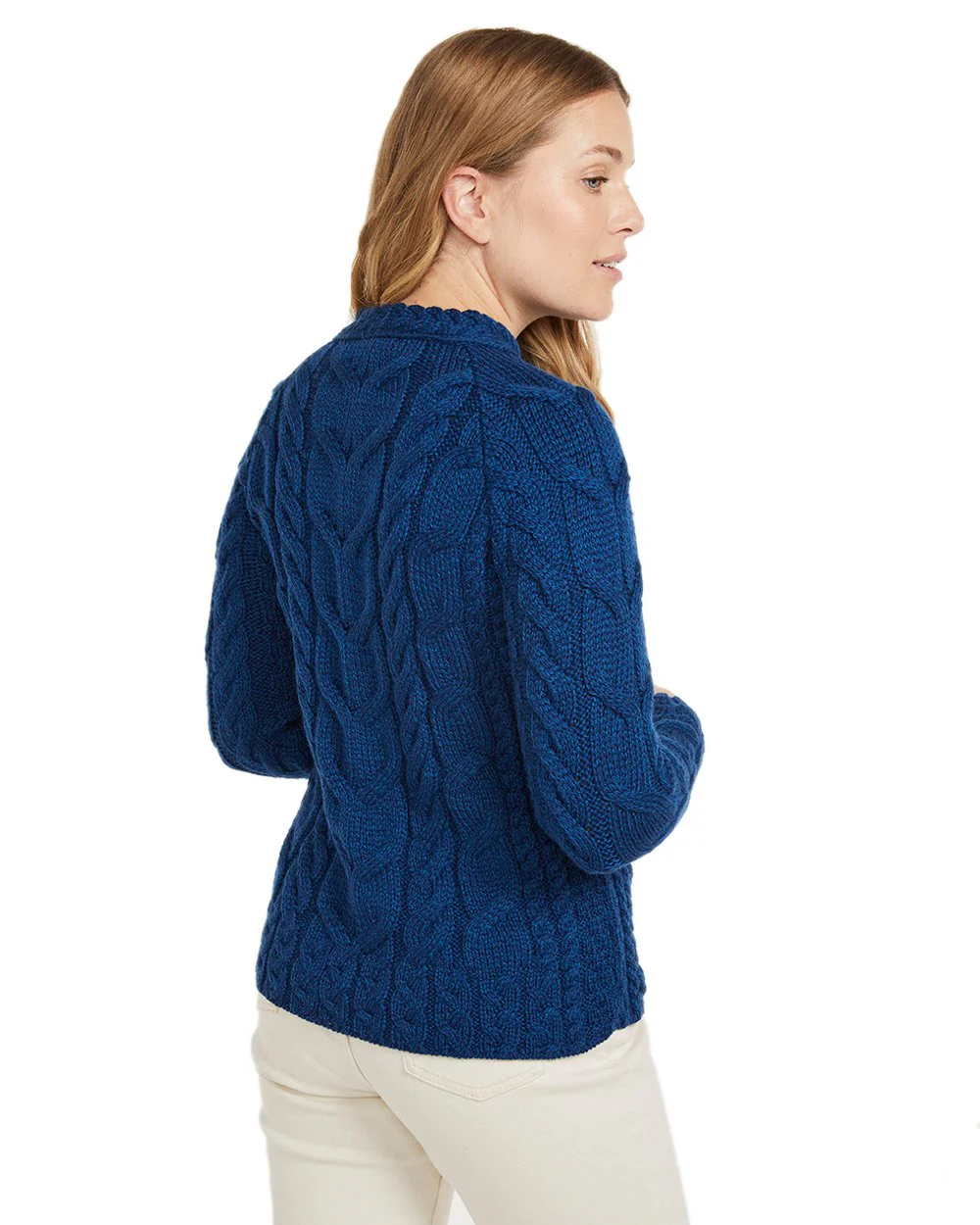 Aran Womens Listowel Cabled Sweater - Image 8