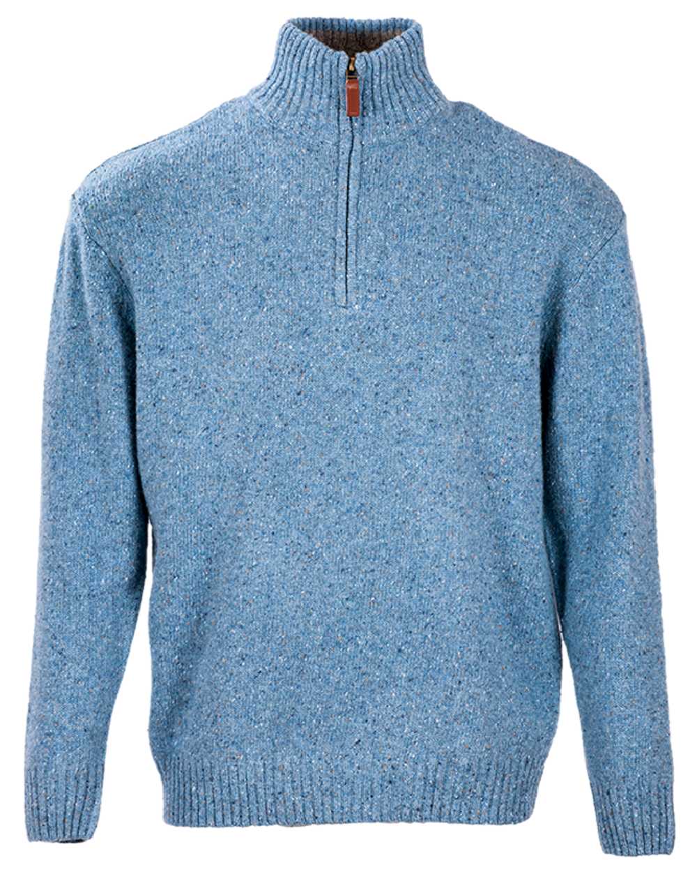 Aran Wool Zip Neck Sweater - Image 16