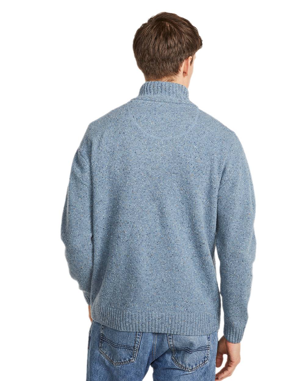 Aran Wool Zip Neck Sweater - Image 19
