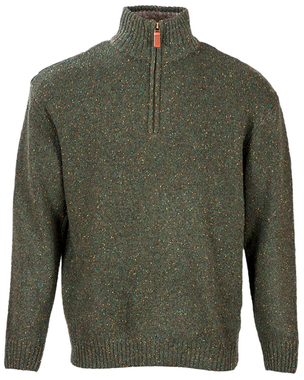 Aran Wool Zip Neck Sweater - Image 22