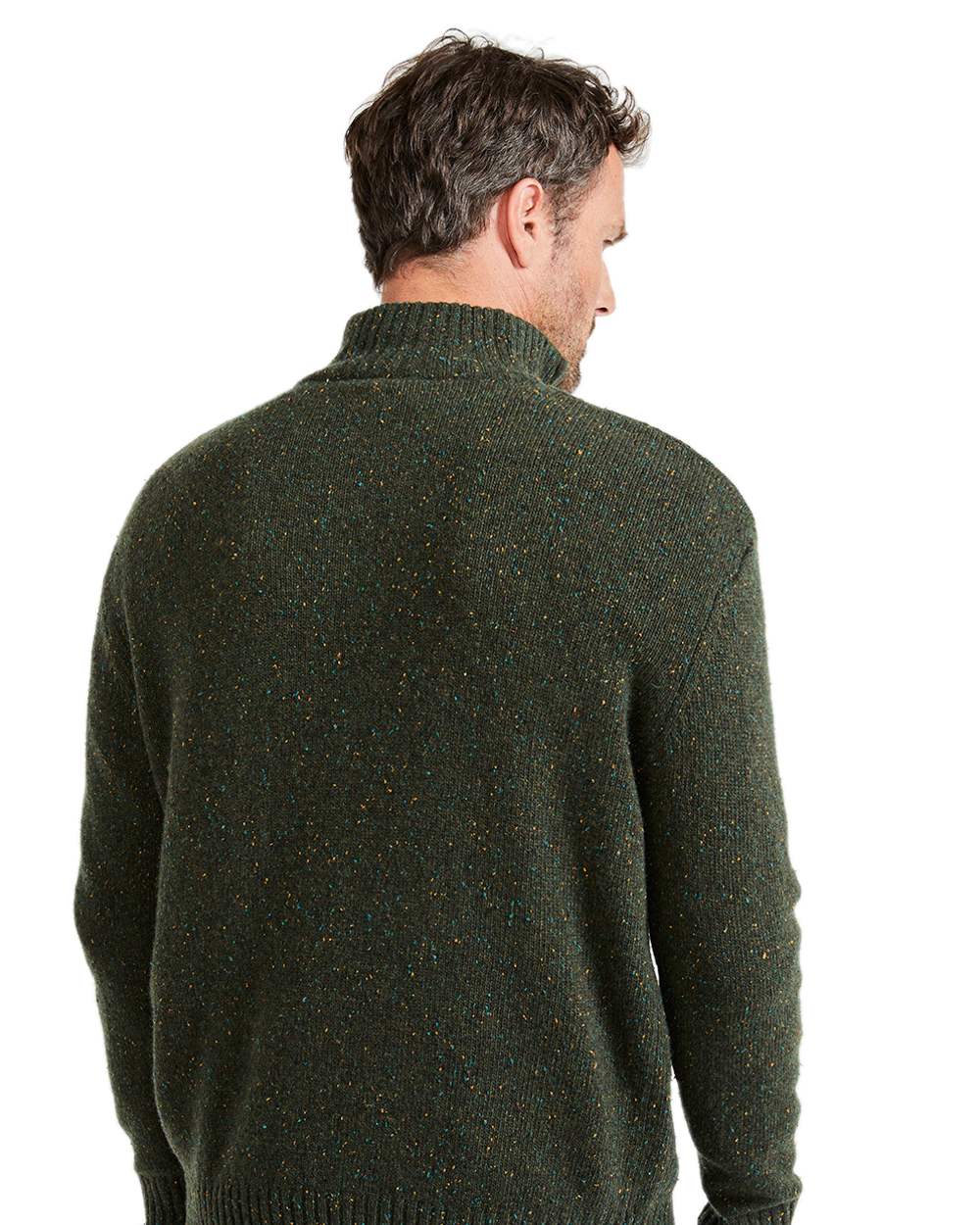 Aran Wool Zip Neck Sweater - Image 28
