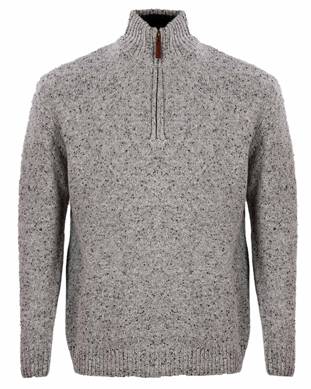 Aran Wool Zip Neck Sweater - Image 30