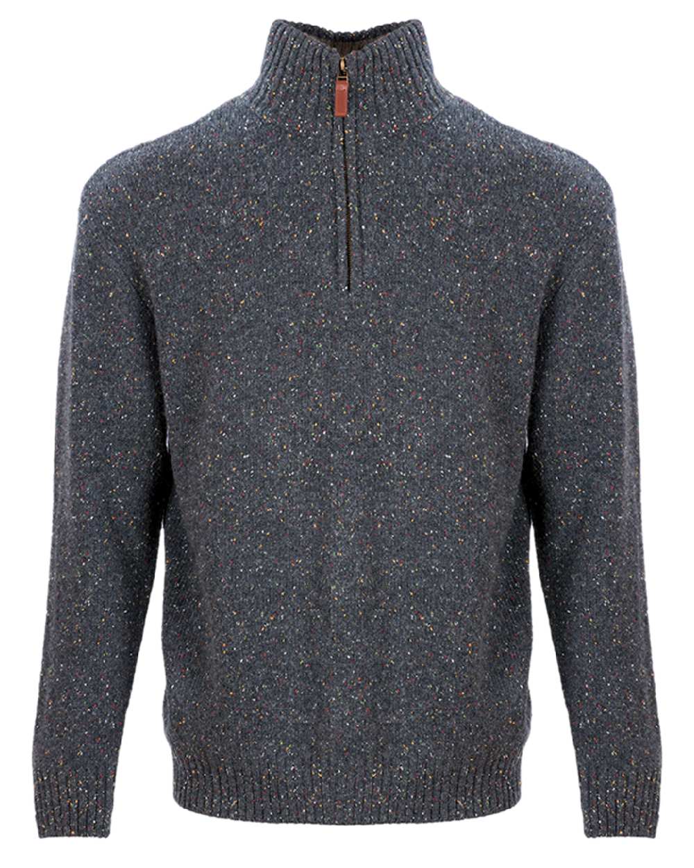Aran Wool Zip Neck Sweater - Image 6