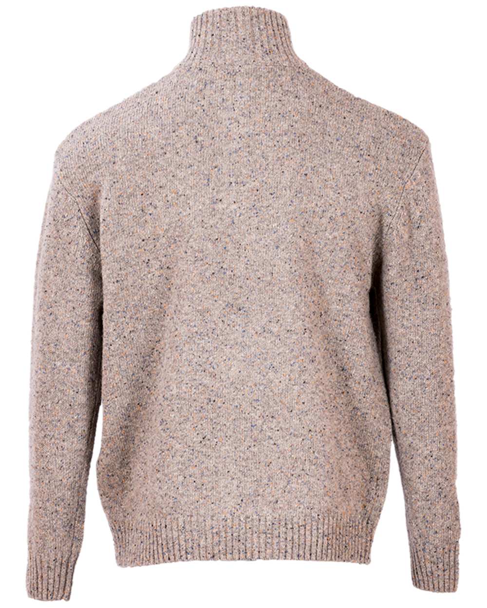 Aran Wool Zip Neck Sweater - Image 7