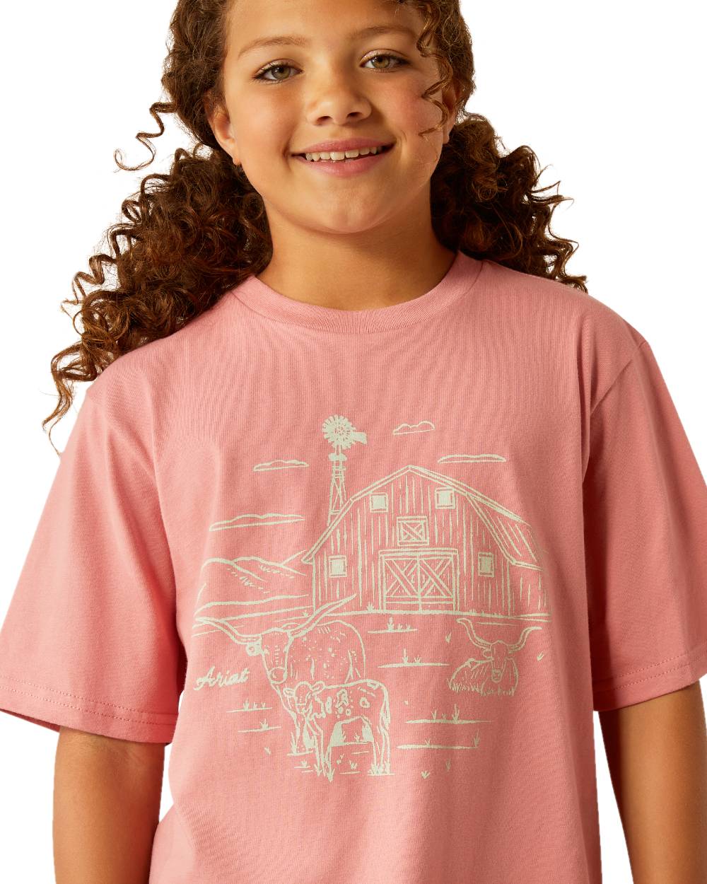 Ariat Childrens Farm Scene Short Sleeve T-Shirt - Image 3