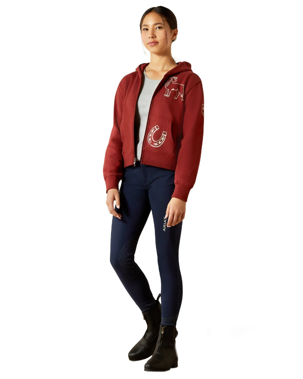 Ariat Childrens Spiffy Full Zip Sweatshirt - Image 3