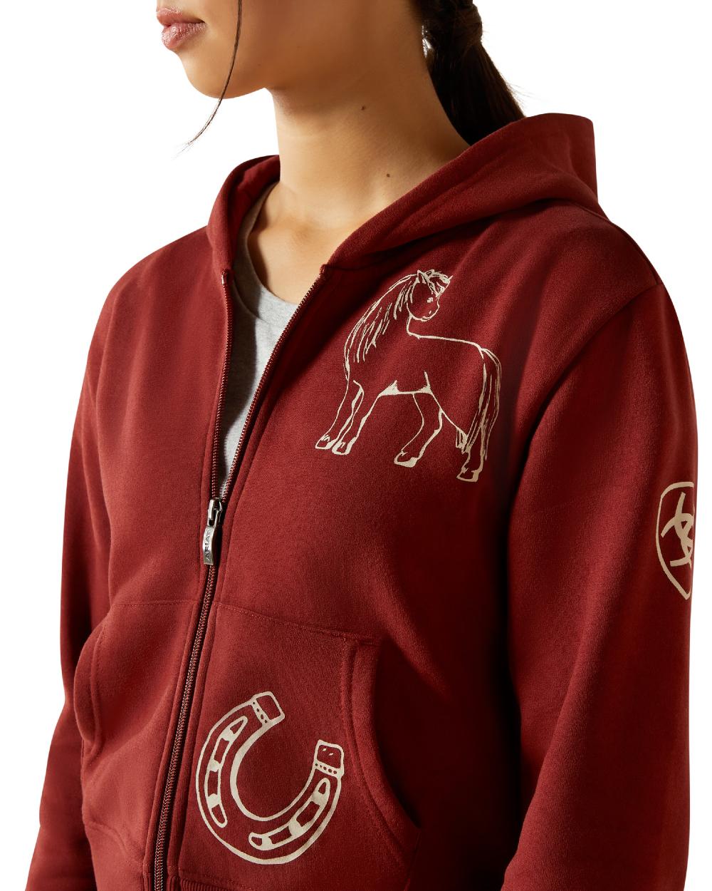 Ariat Childrens Spiffy Full Zip Sweatshirt - Image 4