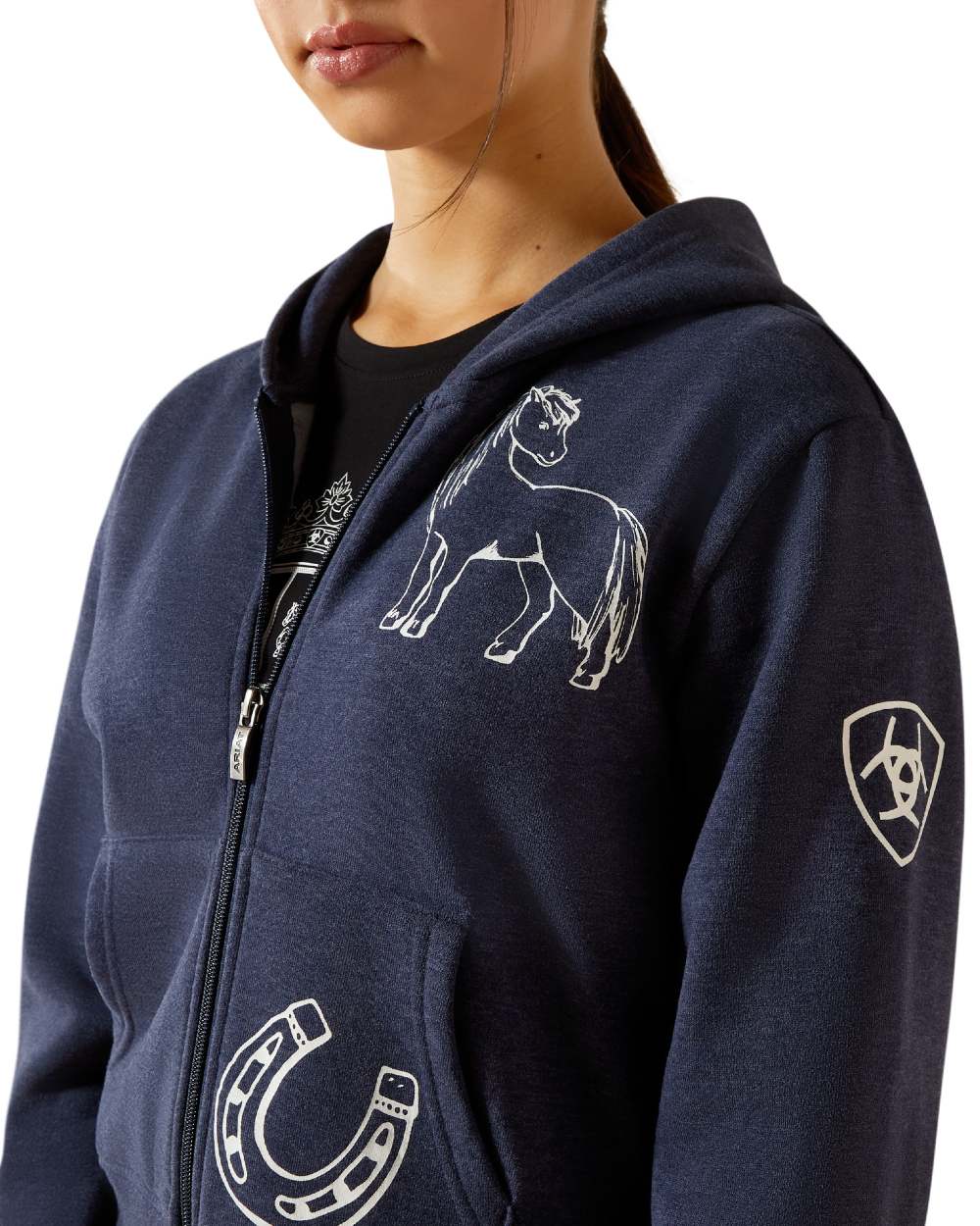 Ariat Childrens Spiffy Full Zip Sweatshirt - Image 9