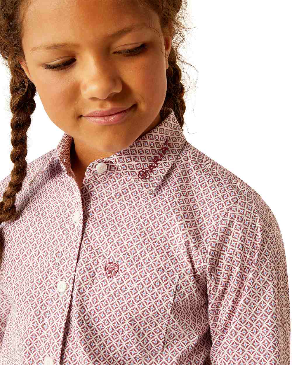 Ariat Childrens Team Kirby Western Shirt - Image 3