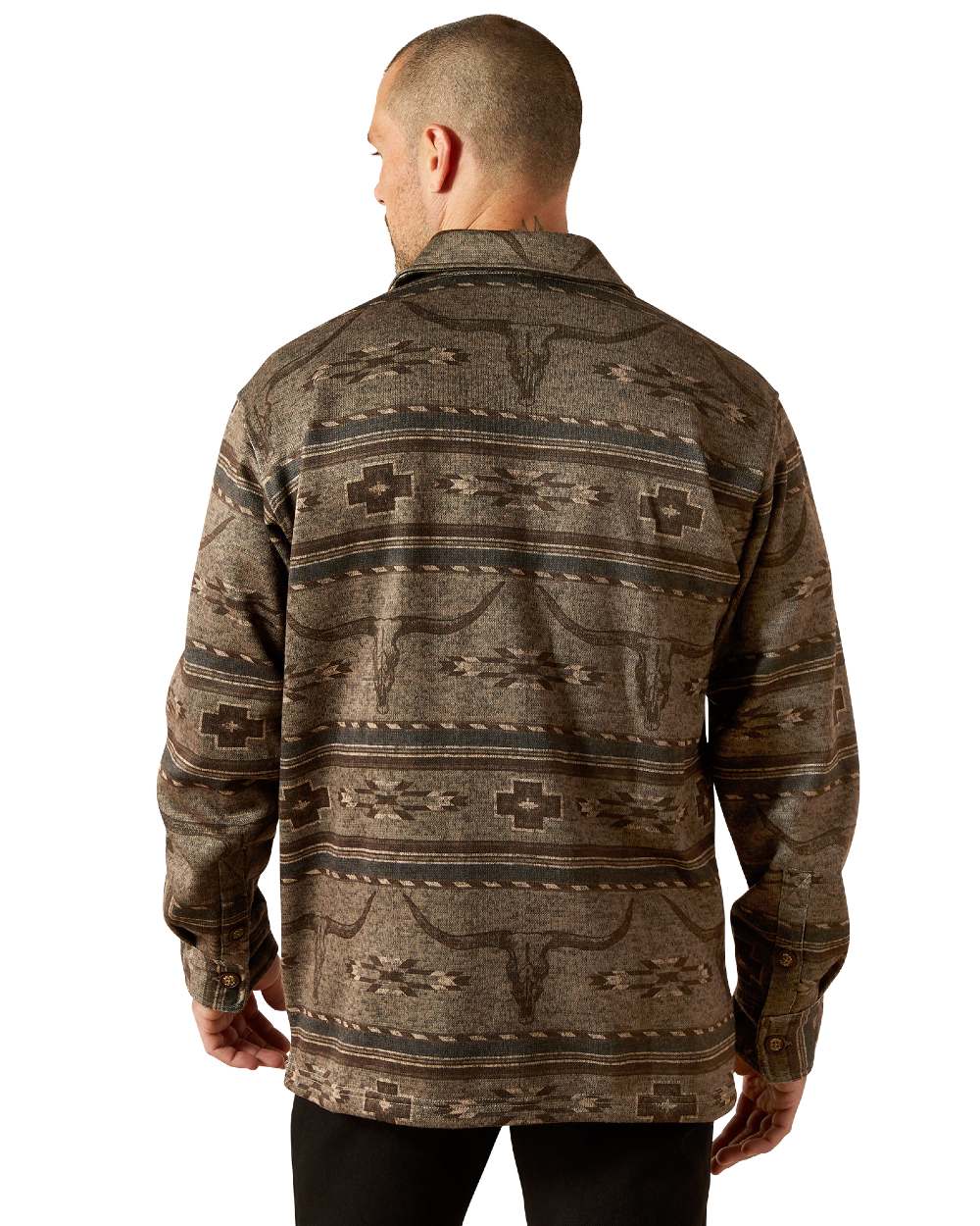 Ariat Mens Caldwell Printed Shirt Jacket - Image 5