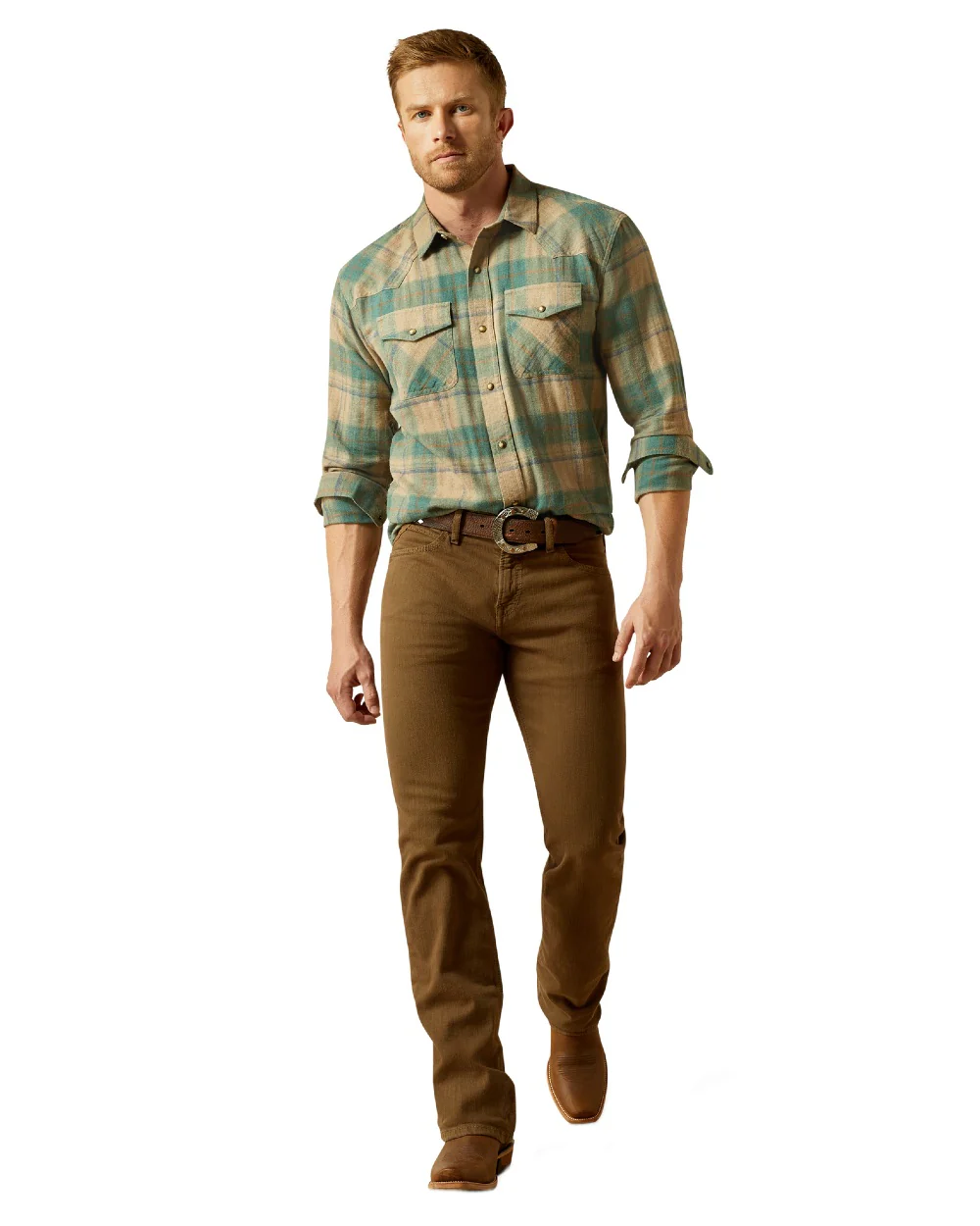 Ariat Mens Huxlee Retro Fit Shirt - Image 3