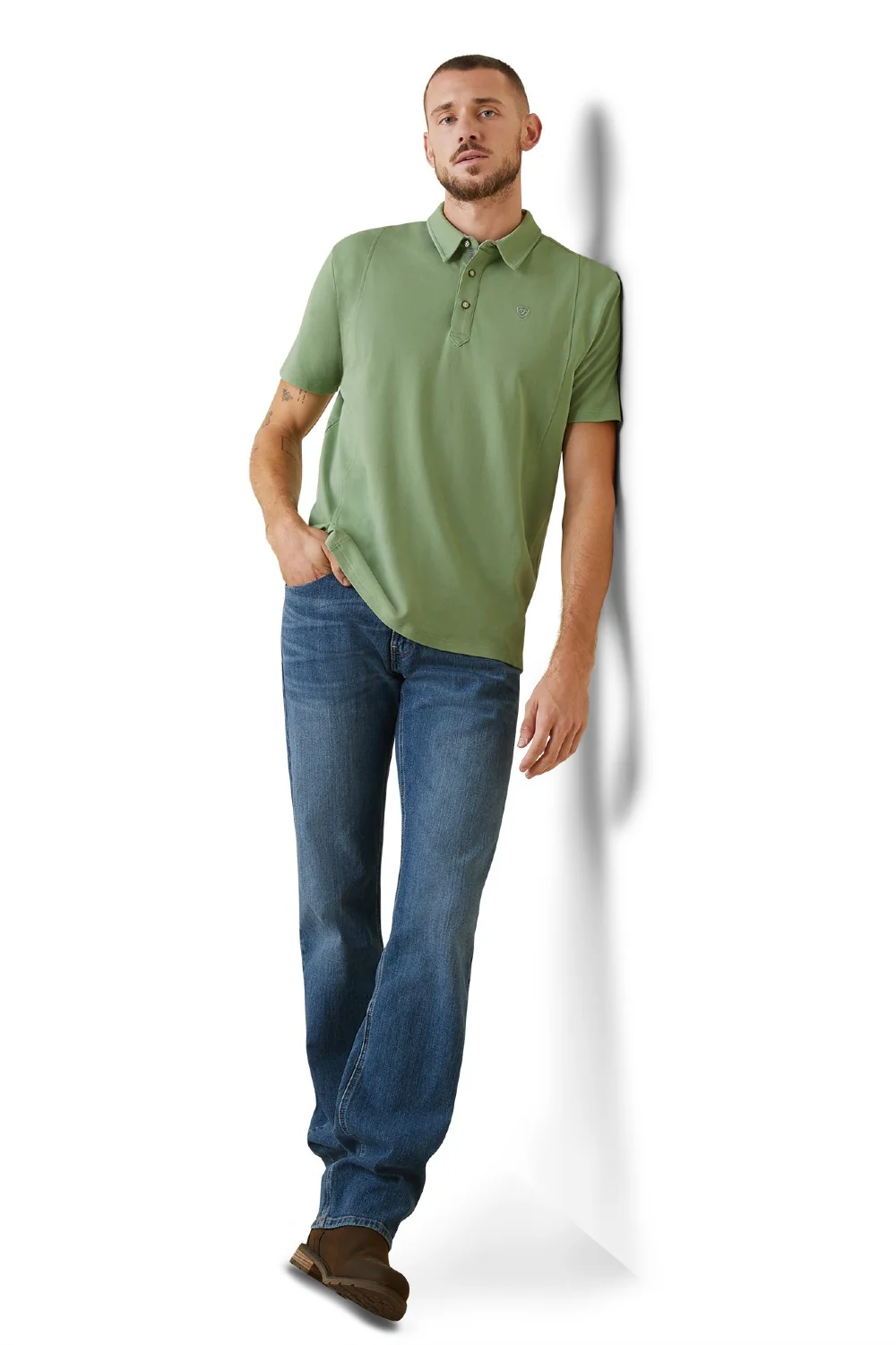 Ariat Mens Medal Polo Shirt - Image 3