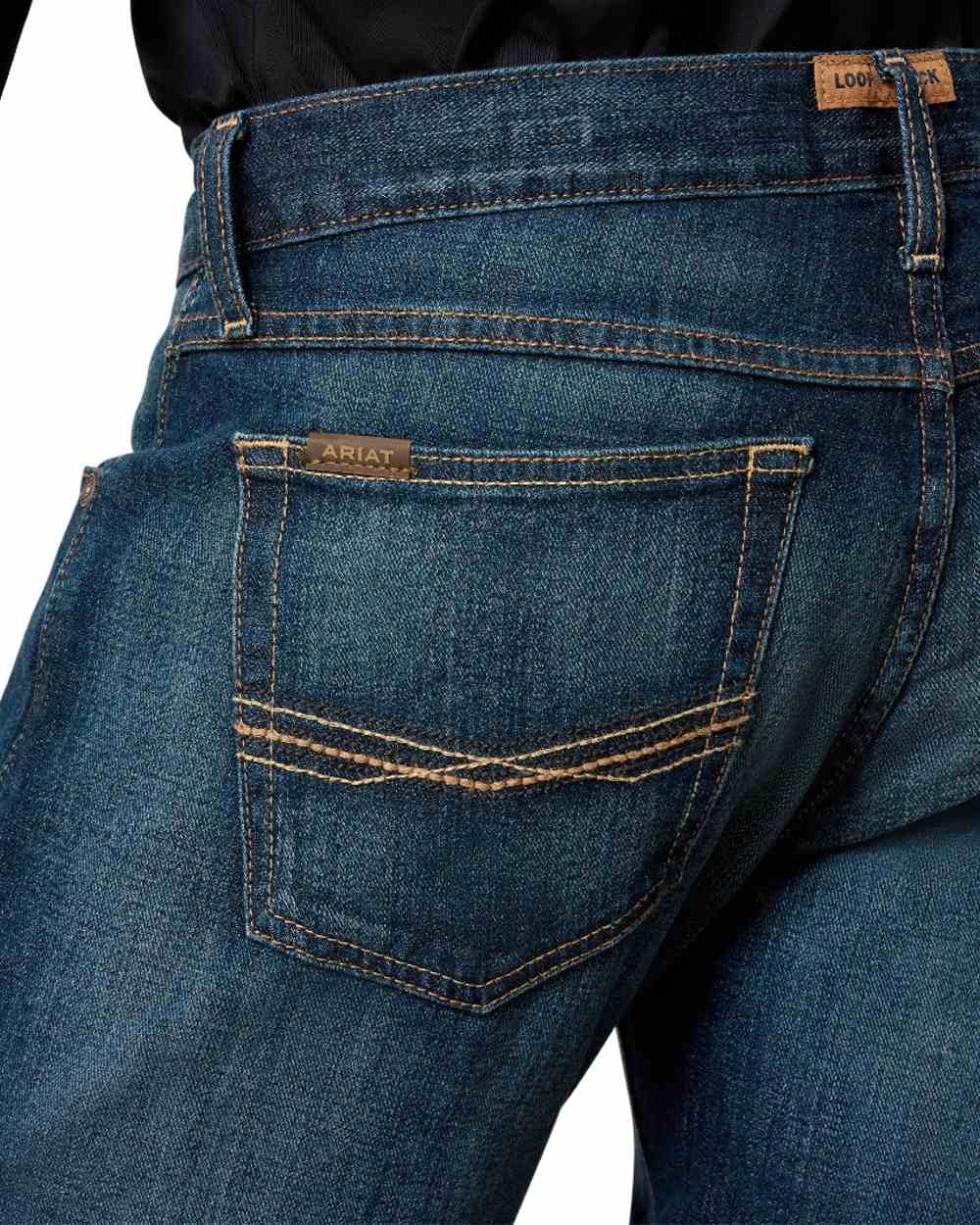 Ariat Mens Rocker Stretch Legacy Stackable Straight Leg Jeans - Image 6