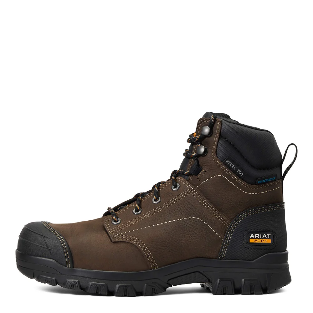 Ariat Mens Treadfast Waterproof Steel Toe Work Boots - Image 4