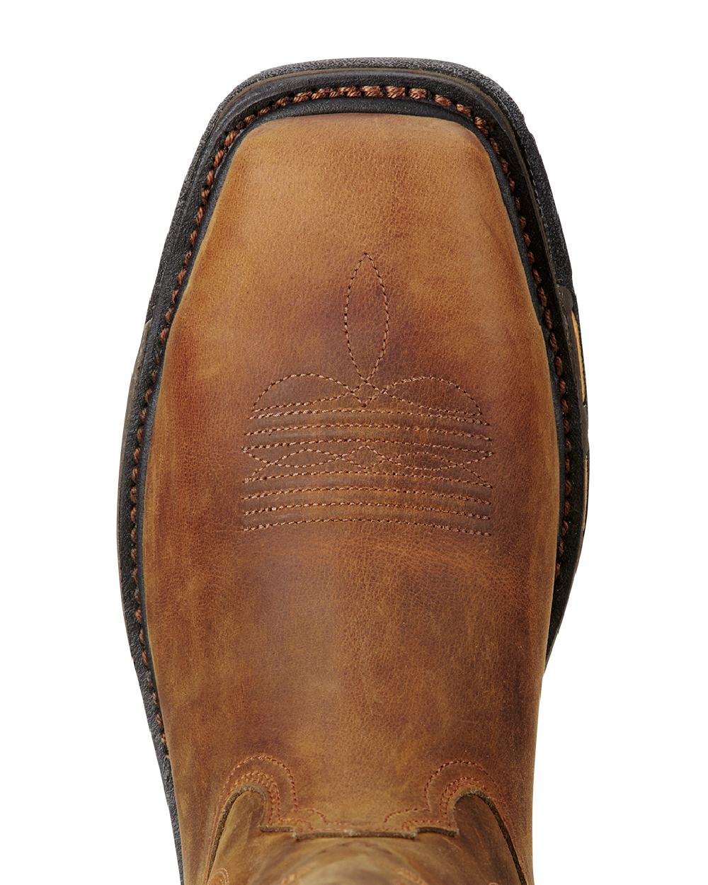Ariat Mens WorkHog Wide Square Toe Steel Toe Work Boots - Image 4