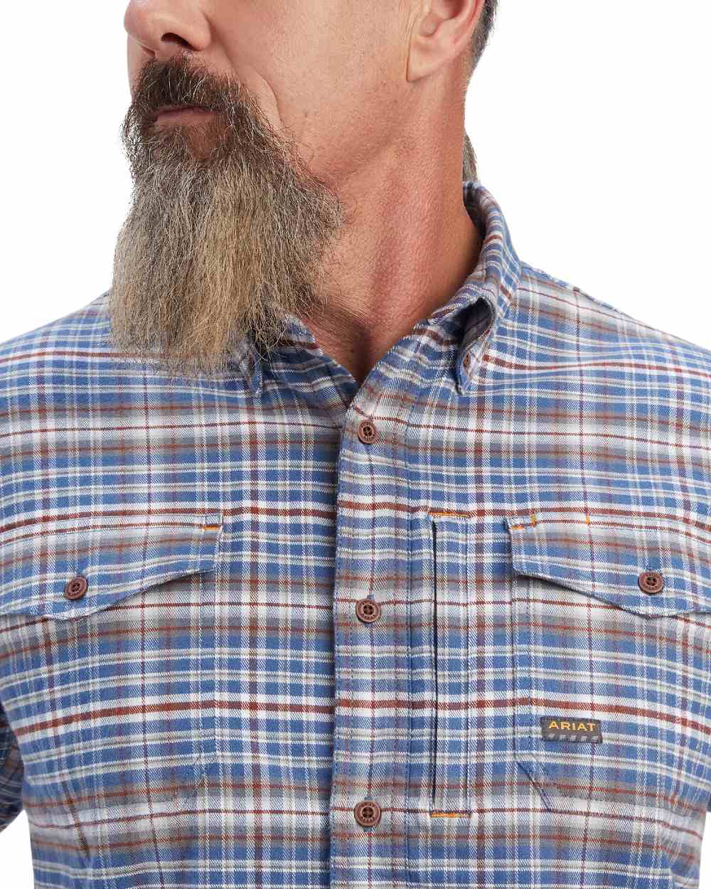 Ariat Rebar Flannel Durastretch Work Shirt - Image 14