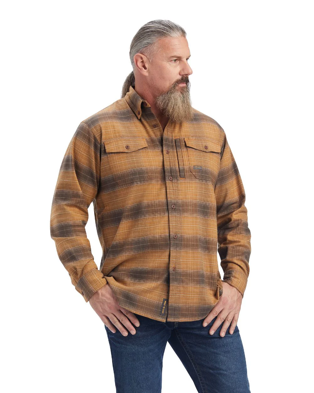 Ariat Rebar Flannel Durastretch Work Shirt - Image 19