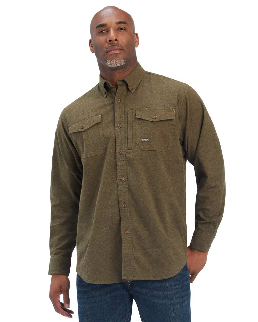 Ariat Rebar Flannel Durastretch Work Shirt - Image 3