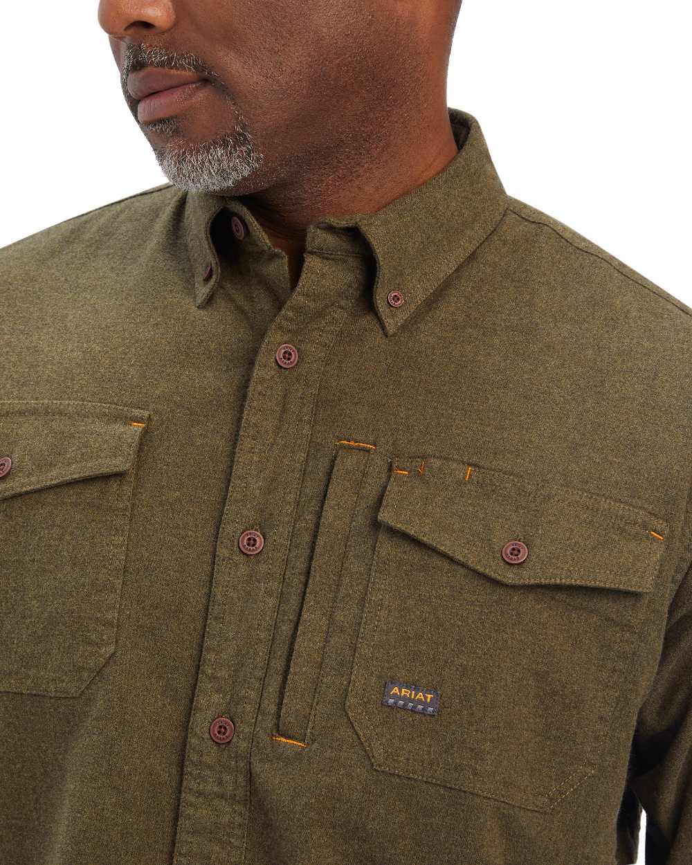 Ariat Rebar Flannel Durastretch Work Shirt - Image 4