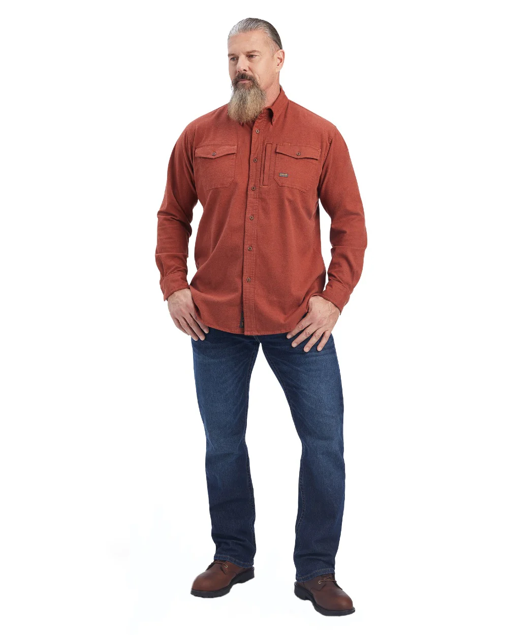 Ariat Rebar Flannel Durastretch Work Shirt - Image 9