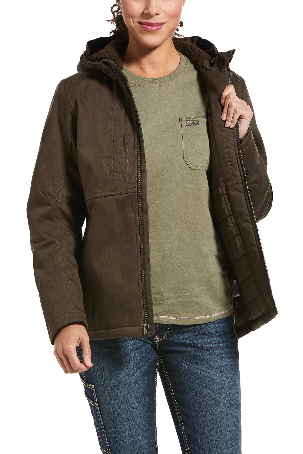 Ariat Rebar Womens DuraCanvas Insulated Jacket - Image 4