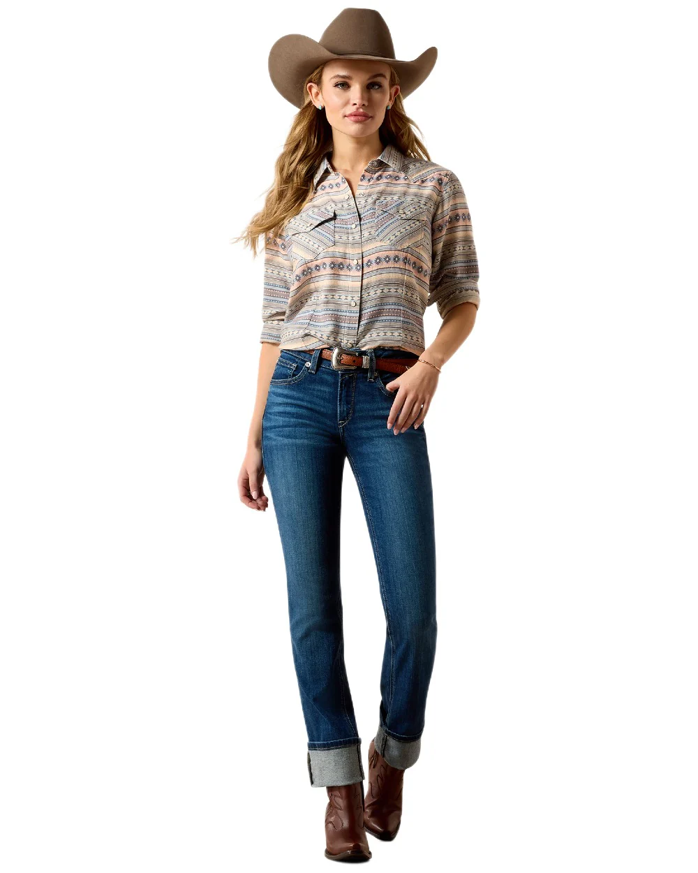 Ariat Womens Arizona Western Snap Shirt - Image 3