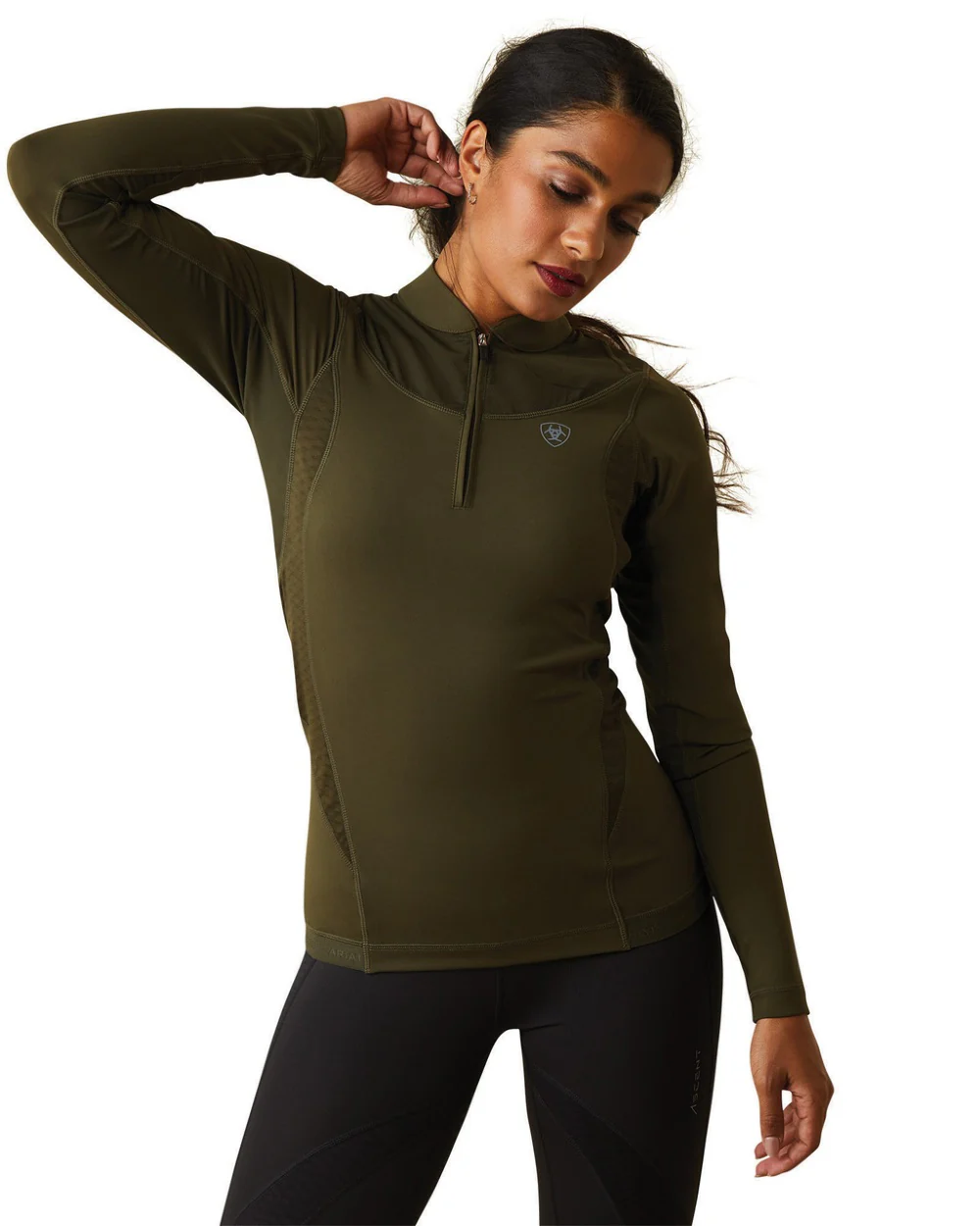 Ariat Womens Ascent 1/4 Zip Base Layer - Image 6