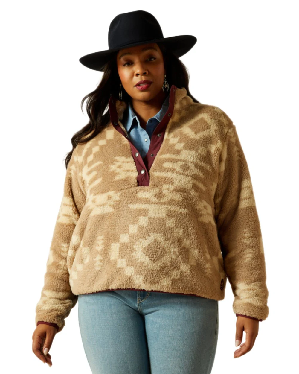 Ariat Womens Berber Snap Front Sweatshirt - Image 16