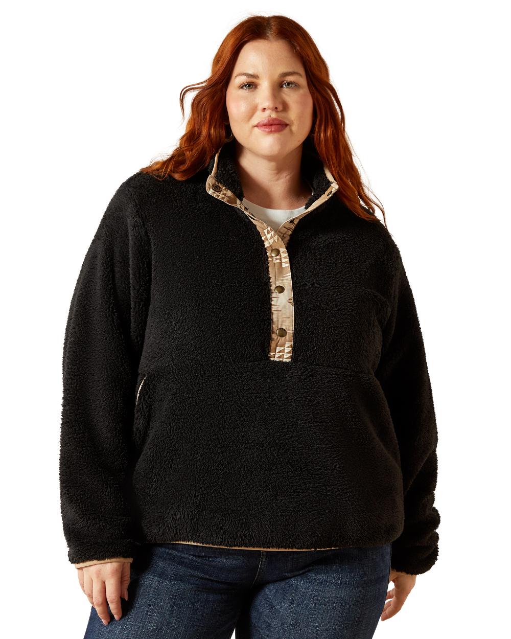 Ariat Womens Berber Snap Front Sweatshirt - Image 2