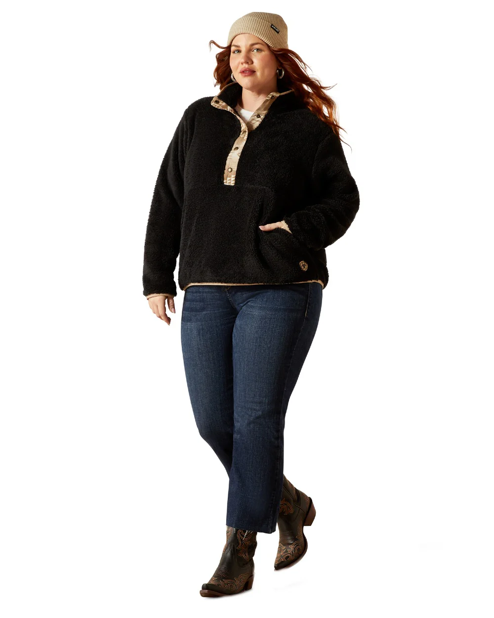 Ariat Womens Berber Snap Front Sweatshirt - Image 5