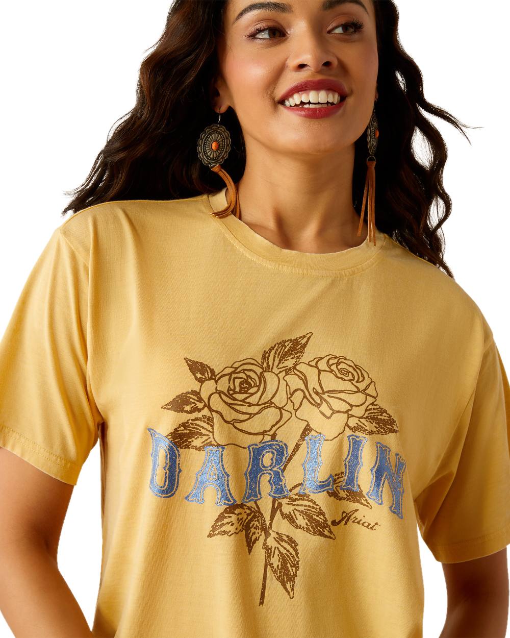 Ariat Womens Darlin Rose T-Shirt - Image 3