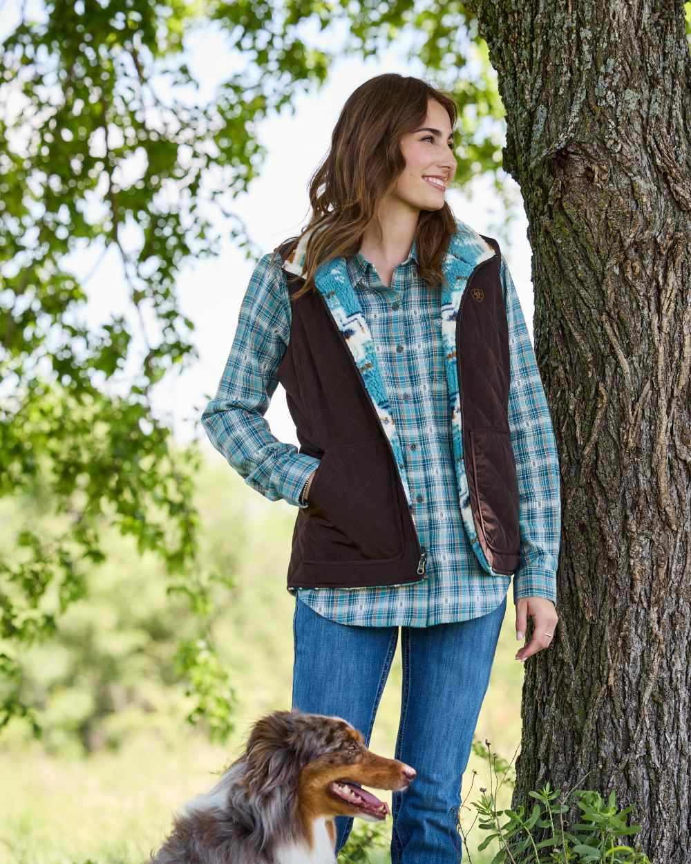 Ariat Womens Dilon 2.0 Reversible Insulated Vest - Image 4