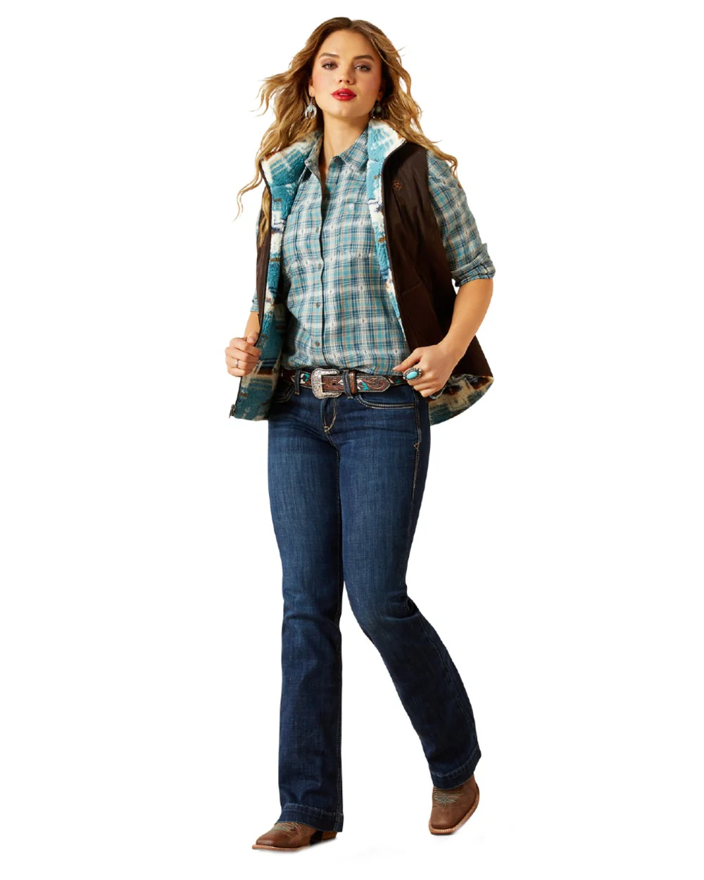 Ariat Womens Dilon 2.0 Reversible Insulated Vest - Image 6